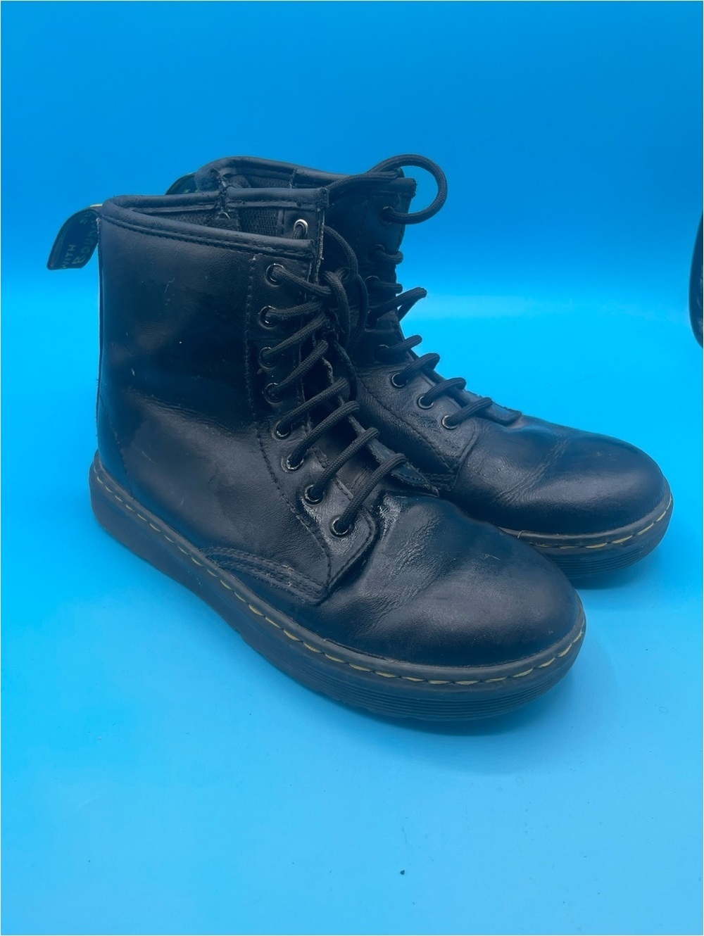 Dr. Martens Black Leather Lace-Up Ankle Boots